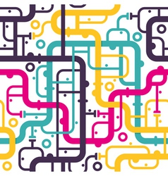 Abstract piping seamless pattern vector image