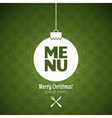 Menu special christmas dishes design Menu special christmas dishes design vector image