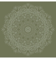 Ornamental round lace pattern vector image