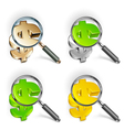 Magnifying glass vector image