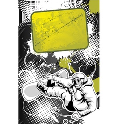 Snowboarder vector image