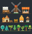 Old village Old village vector image