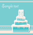 Congratulations happy birthday vector image