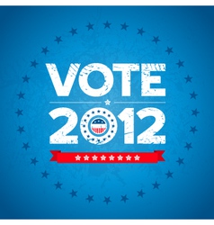 Vote 2012 background vector image