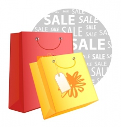 Shopping bags vector image