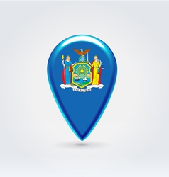 New York icon point for map vector image
