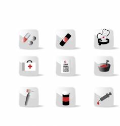 Icon set vector image