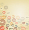 Yellow Discount Background vector image