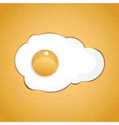 Fried egg vector image