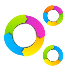 Circle diagram vector image