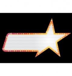 Star shape neon vector image