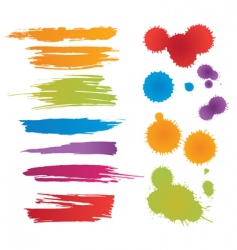 Colorful stains vector image