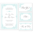 Vintage Wedding Frame Set vector image