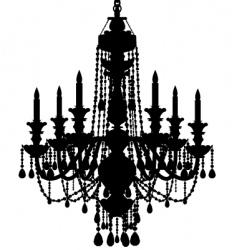 Chandelier vector image