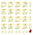 Sticker icon set vector image