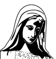 Virgin mary vector image