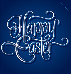 HAPPY EASTER hand lettering vector image