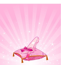 Cinderellas glass slipper vector image