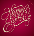 HAPPY EASTER hand lettering vector image