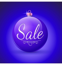 Sale Christmas ball Sale Christmas ball vector image