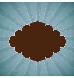 Beige vintage greetings vector image