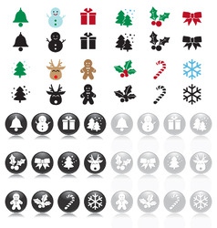 Xmas ball icon2 vector image