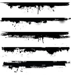 Grunge borders vector image