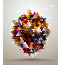 Background triangle pattern vector image
