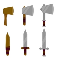 Set of weapon Set of weapon vector image