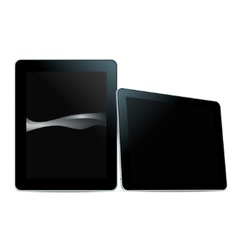 Tablet pc black Tablet pc black vector image