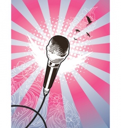 Microphone vector image