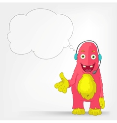 Funny Monster Communication vector image