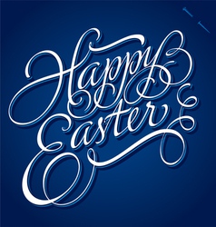 HAPPY EASTER hand lettering vector image