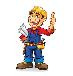 Construction worker vector image