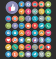 Long Shadow Icons Long Shadow Icons vector image