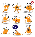 Cartoon dogs vector image