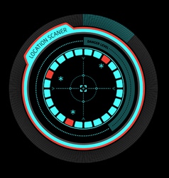 Alarm radar no danger vector image