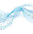 Wave and bubbles vector image