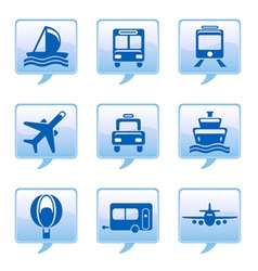 Vehicle icons vector image