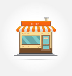Convenience store building Royalty Free Vector Image