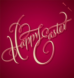 HAPPY EASTER hand lettering vector image