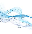 Wave and bubbles vector image