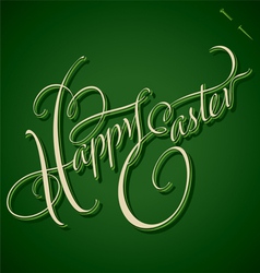 HAPPY EASTER hand lettering vector image