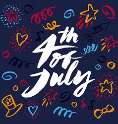 Independence day july 4th vector image