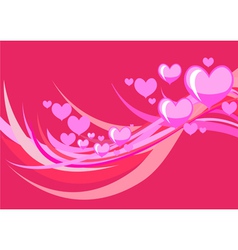 Stylized hearts vector image