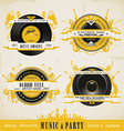 Music Badge Labels vector image