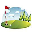 Golf background vector image