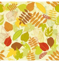 Autumnal bright leaf seamless vector image