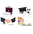 Mega set of office backgrounds vector image