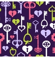 Seamless background keys vector image